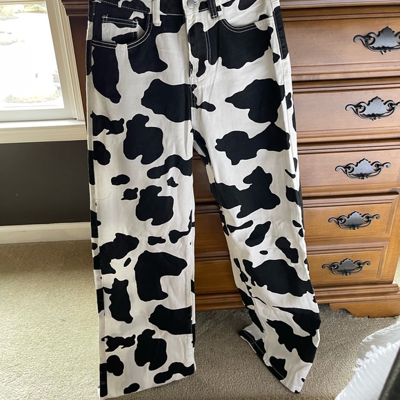Cow print jeans - Picture 2 of 2